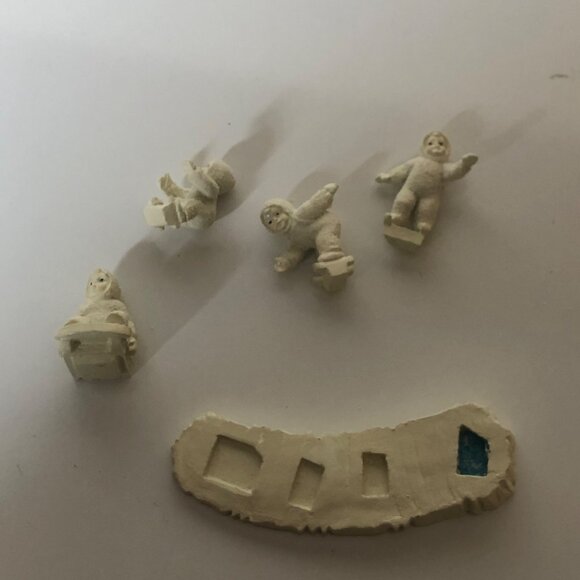 Department 56 Im Right Behind You Set Of 5 Figurines Snowbabies Miniatures - Picture 6 of 9